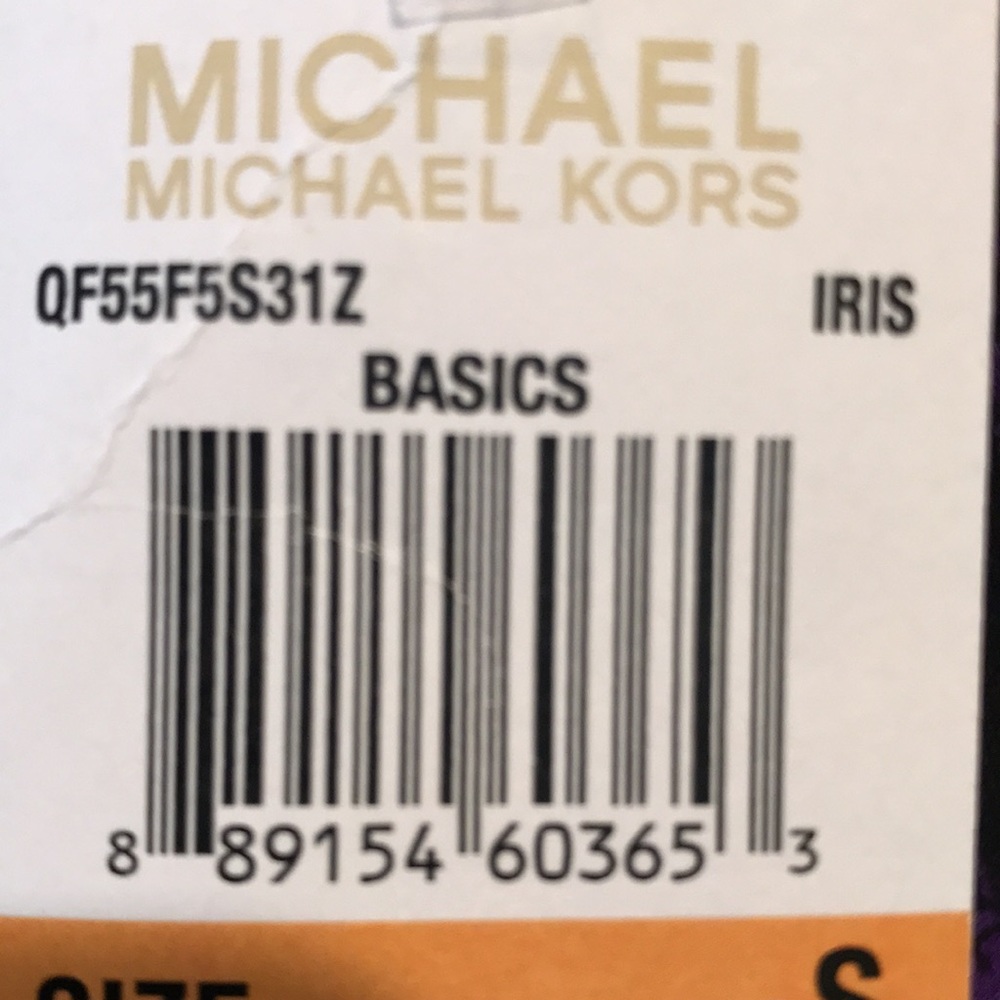 Michael Kors Side Tie Top Purple And Black S. NWT - Picture 6 of 7